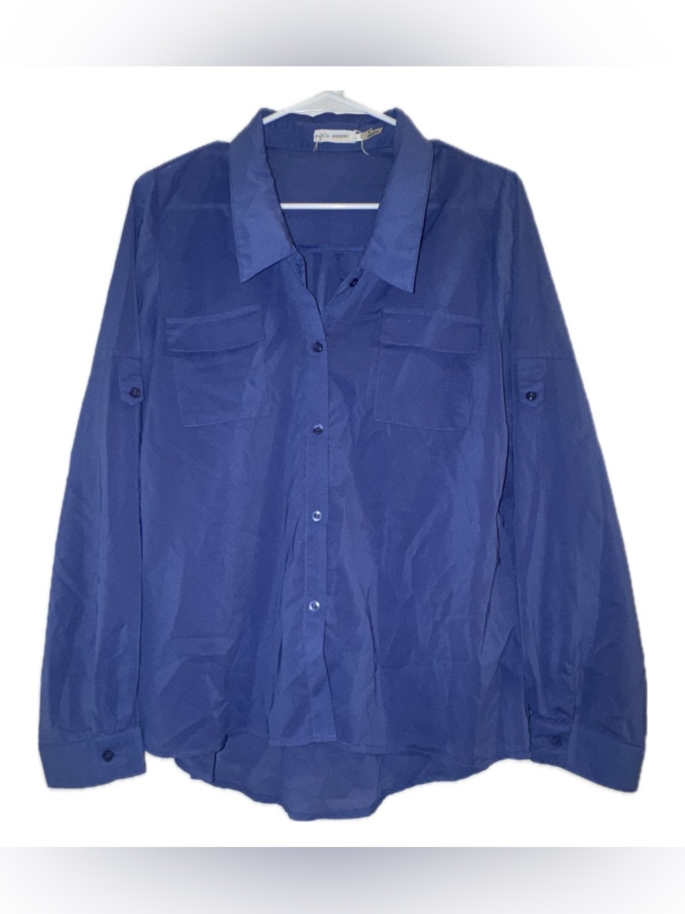 Blu Pepper Royal Blue Button-Down Shirt